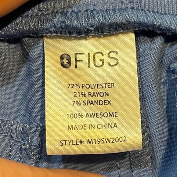 FIGS Scrub Straight Leg Elastic Waist Pants Royal Blue Men’s Size XXL M19SW2008 - Picture 6 of 7